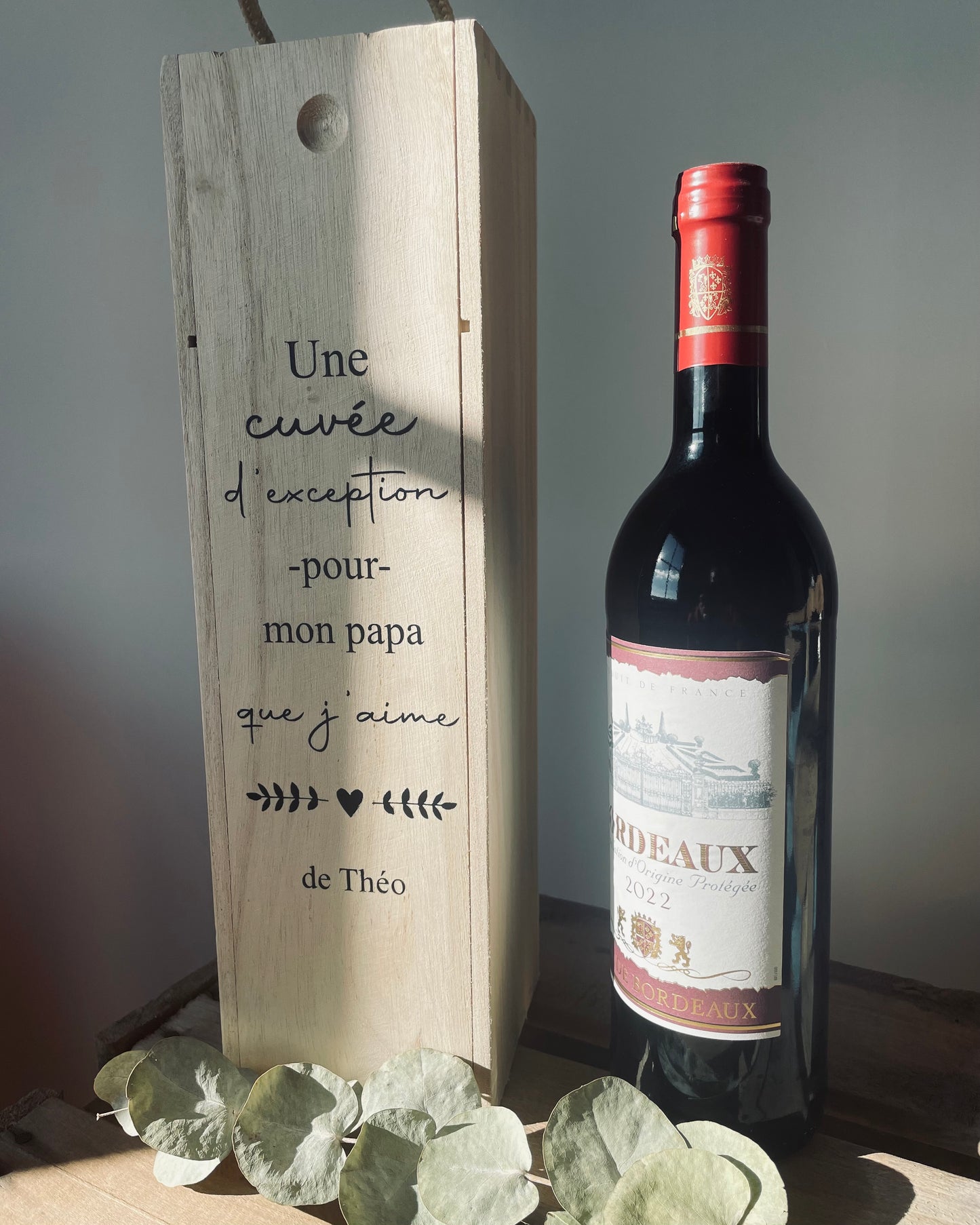 Le coffret bouteille vin personnalisé