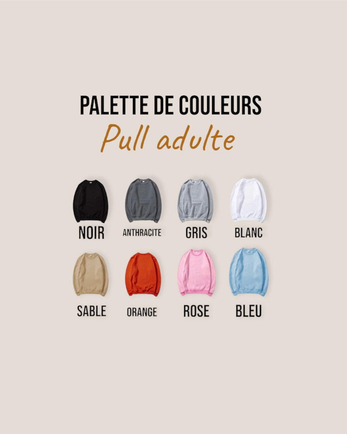 Le pull adulte personnalisé-Maman/Papa