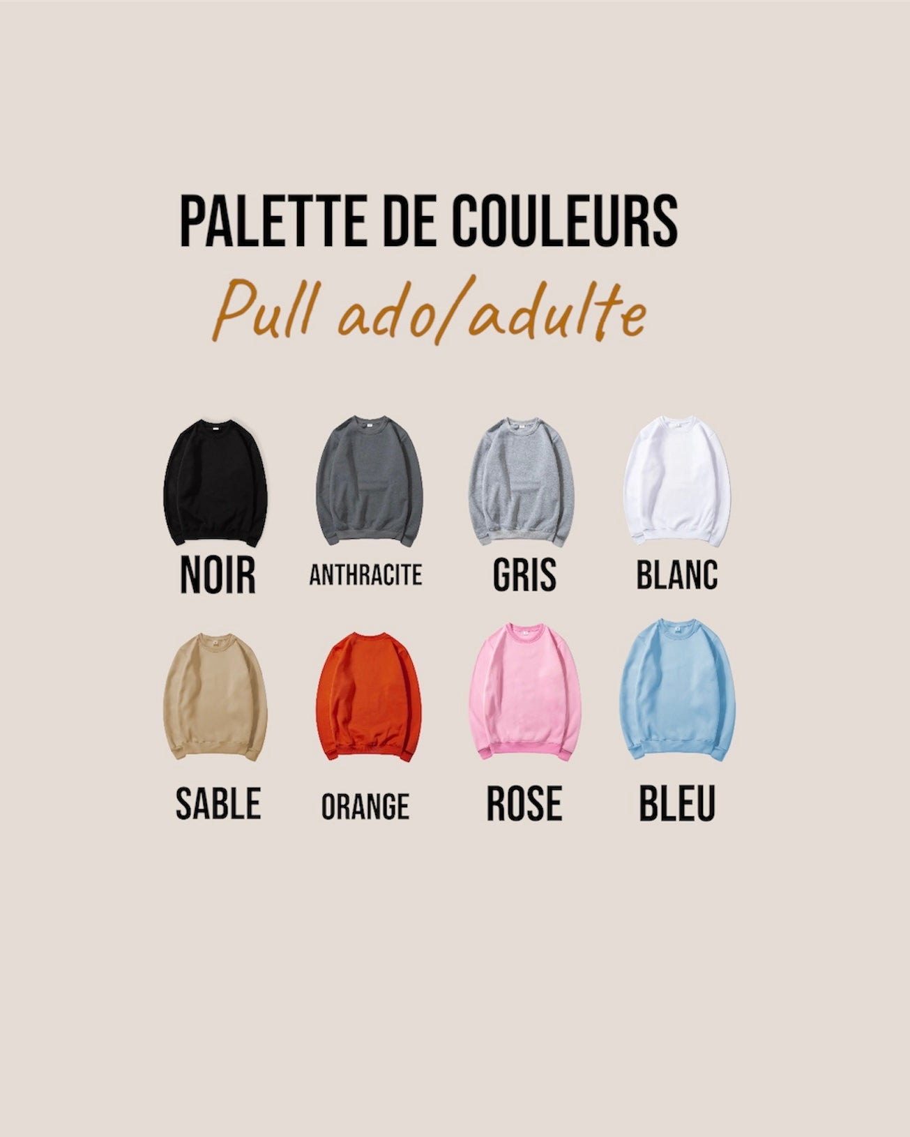 Le pull ado/adulte personnalisé-Marraine/Parrain