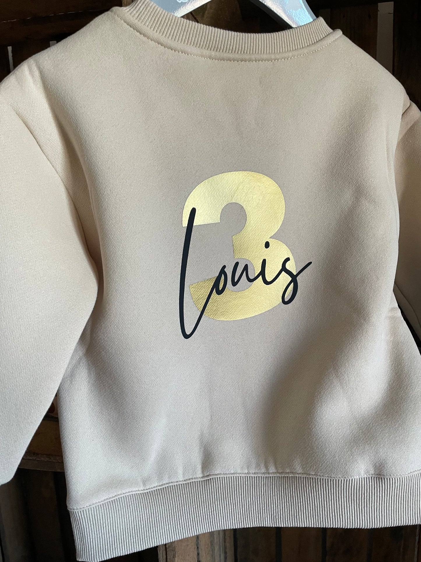 Le pull d’anniversaire bébé/enfant personnalisé