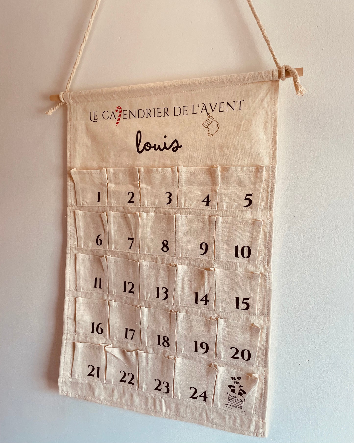 Le calendrier de l’Avent personnalisé